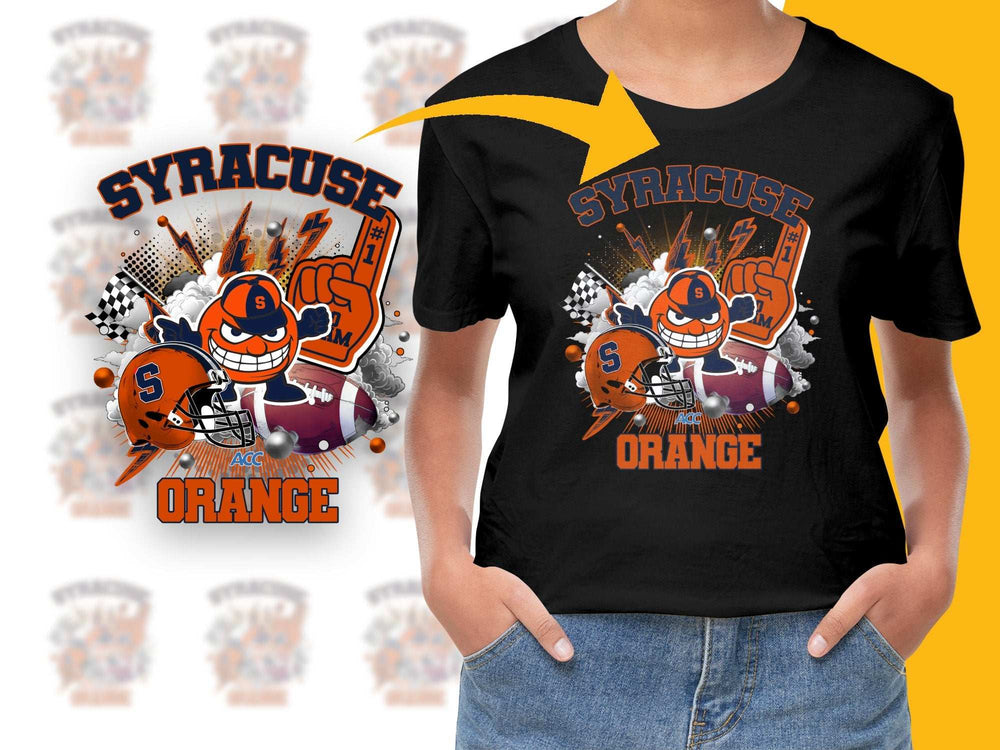 Syracuse Orange T-Shirt, College Football Graphic Tee, Fan Apparel, Sports Merchandise, Bold Orange Design, Unisex