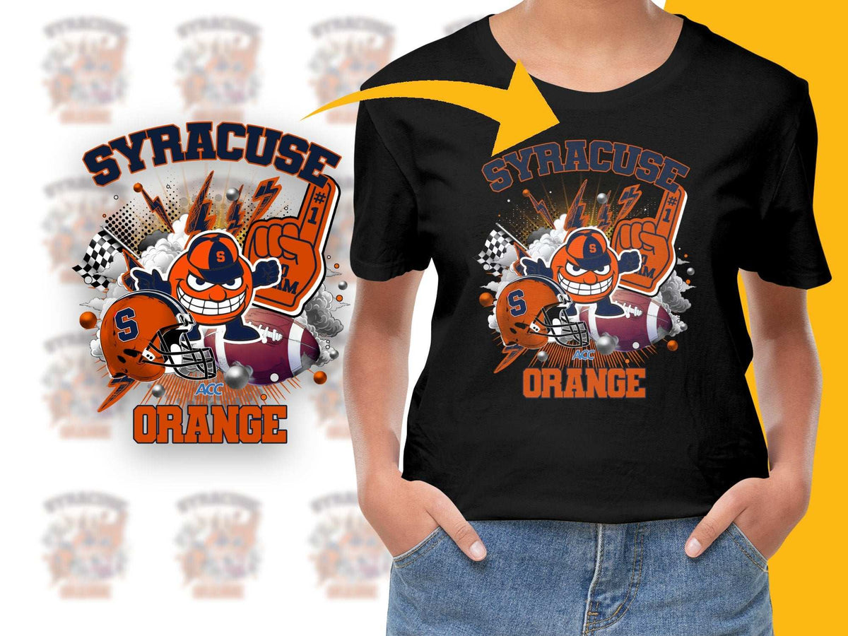 Syracuse Orange T-Shirt, College Football Graphic Tee, Fan Apparel, Sports Merchandise, Bold Orange Design, Unisex