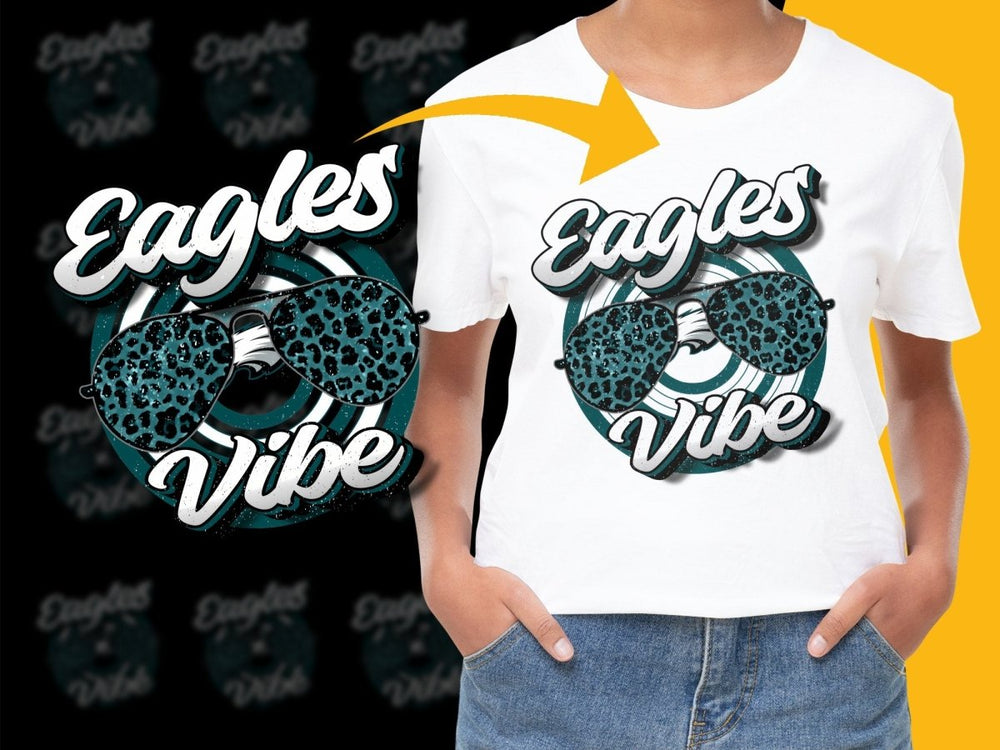 Eagles Vibe Trendy Graphic Printed PNG File - Teepew