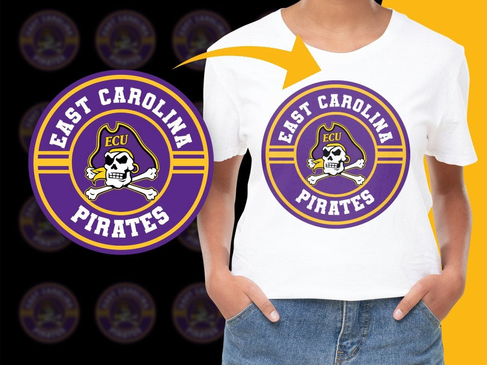 EAST CAROLINA PIRATES NCAA College PNG File - Teepew