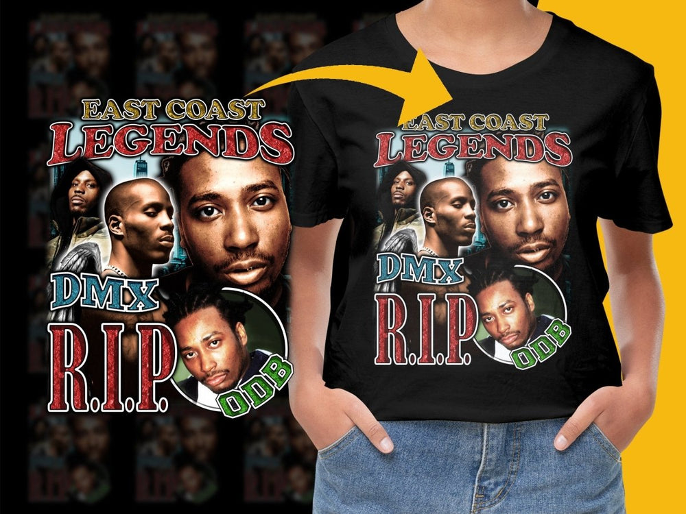 East Coast Legends DMX ODB RIP Graphic PNG File - Teepew