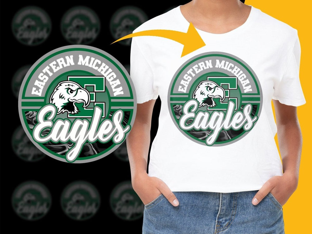 EASTERN MICHIGAN EAGLES NCAA College PNG File - Teepew
