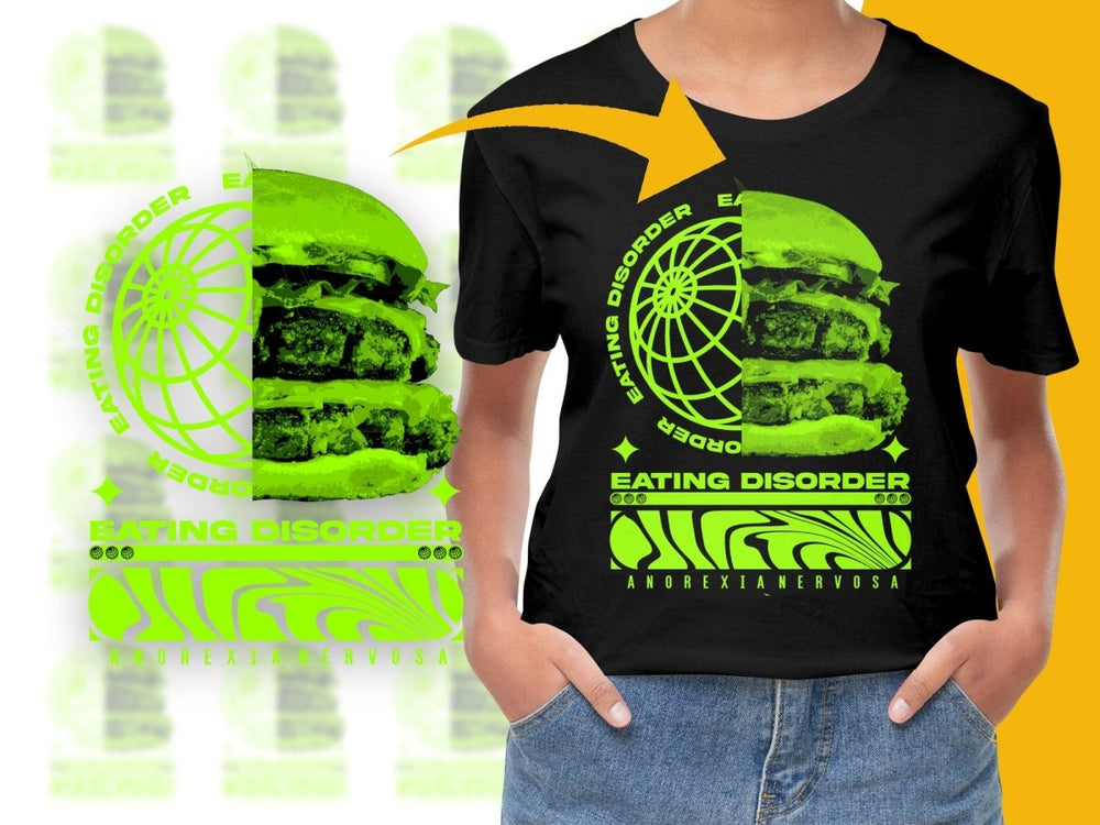 Eating Disorder Burger Graphic Men Women PNG File - Teepew