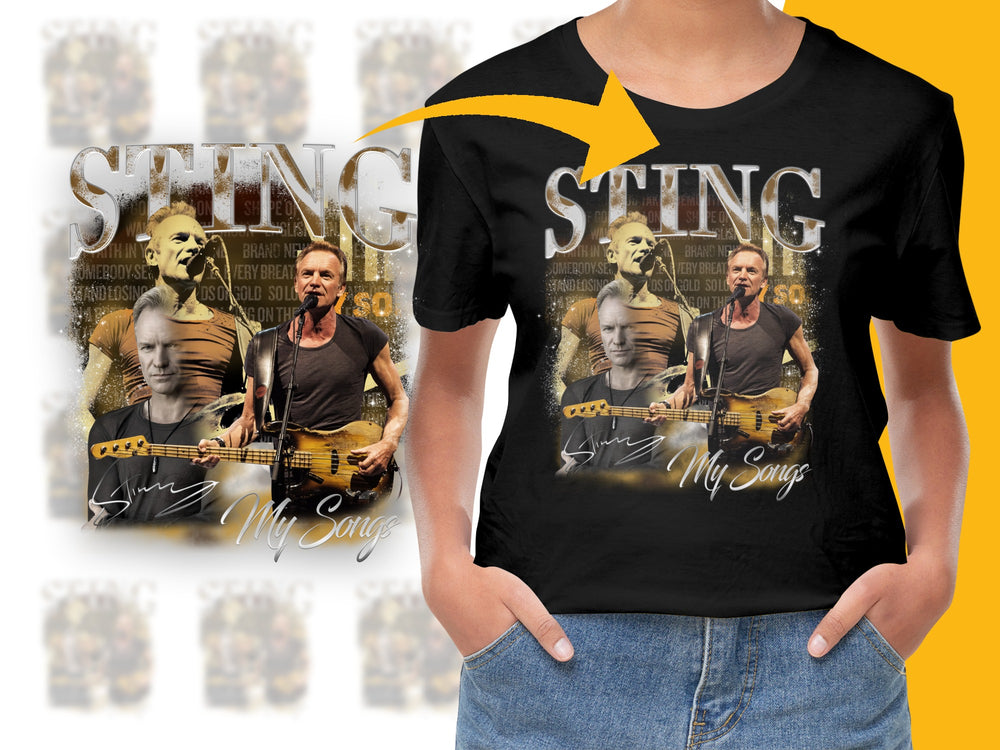 Sting My Songs Tour Graphic T-Shirt, Vintage Rock Concert Tee, Music Fan Gift, Unisex Band Shirt