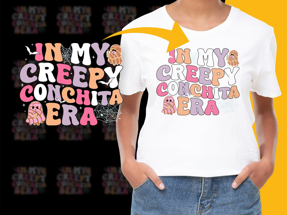 Creepy Conchita Era Graphic T-Shirt, Colorful Statement Tee, Unisex Fashion Top, Casual Streetwear, Unique Style Shirt