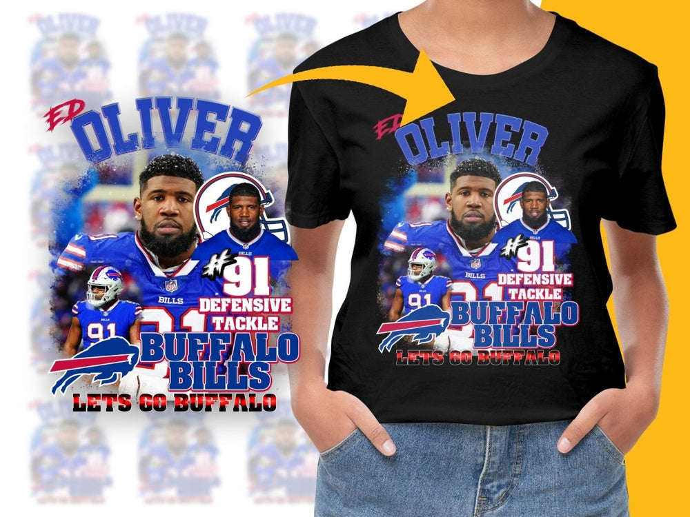 Ed Oliver Buffalo Bills Defensive Tackle PNG File - Teepew