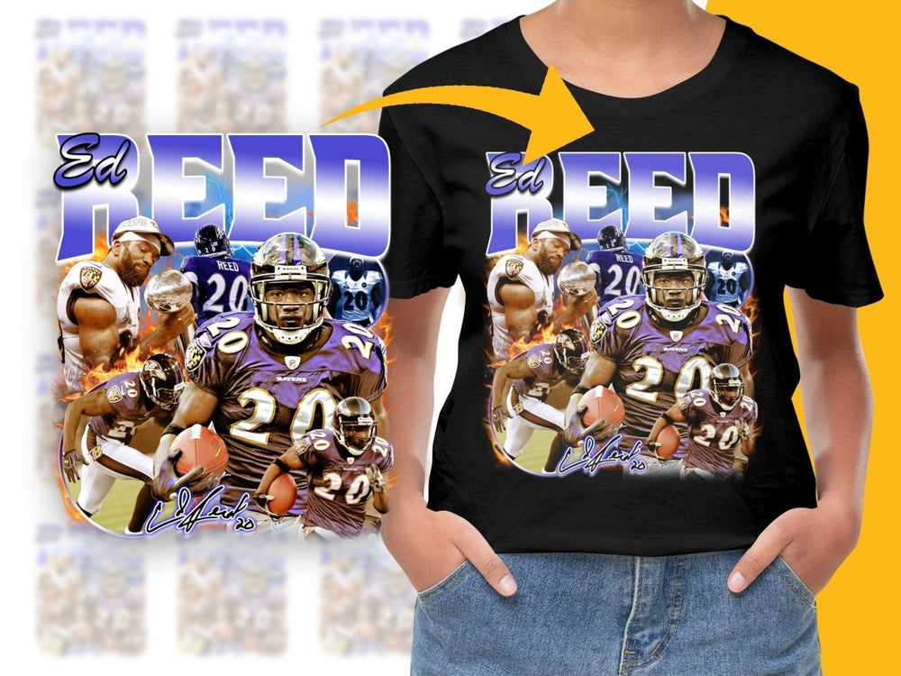 Ed Reed Ravens Football Sports Legend PNG File - Teepew