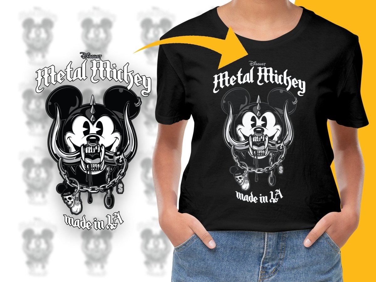 Edgy Metal Mickey Design Distinctive Graphic PNG File - Teepew