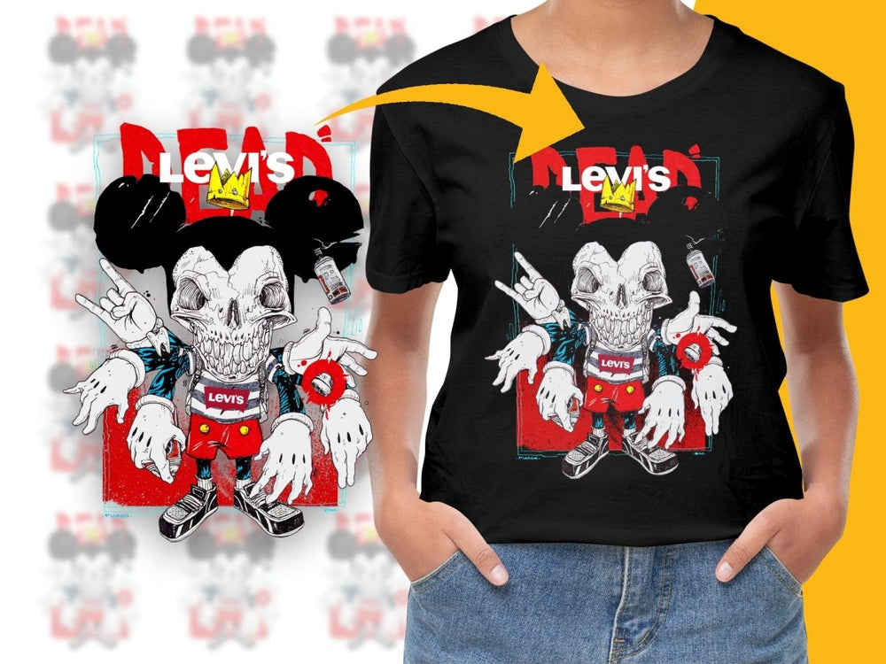 Edgy Mickey Mouse Inspired Street Art PNG File - Teepew