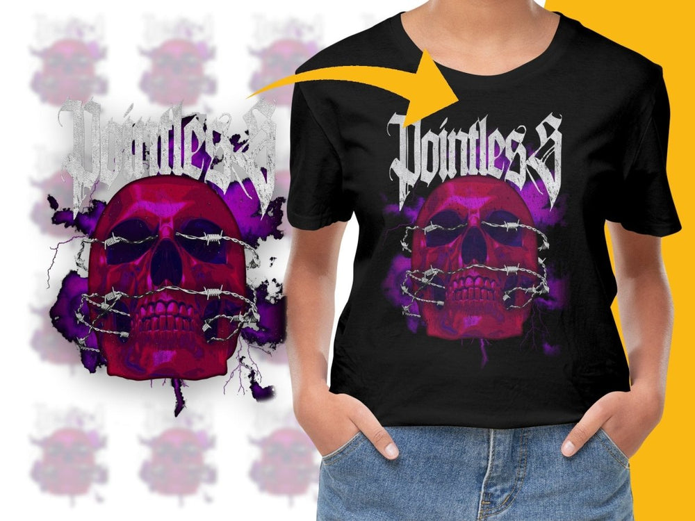 Edgy Skull with Barbed Wire Graphic PNG File - Teepew
