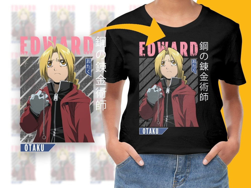 Edward Elric Anime Character PNG Digital Download Digital - Teepew