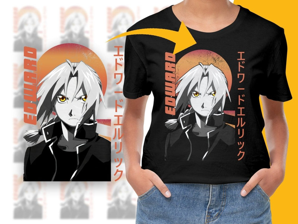 Edward Elric Anime Character PNG File Digital - Teepew