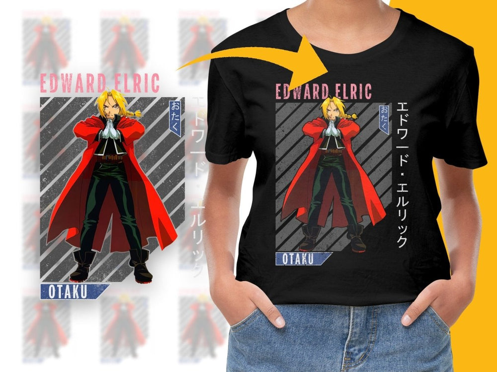 Edward Elric Full Body Anime PNG Art Digital Digital - Teepew