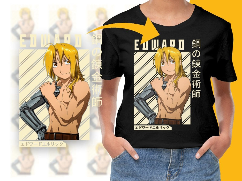 Edward Elric Fullmetal Alchemist Anime PNG Digital - Teepew