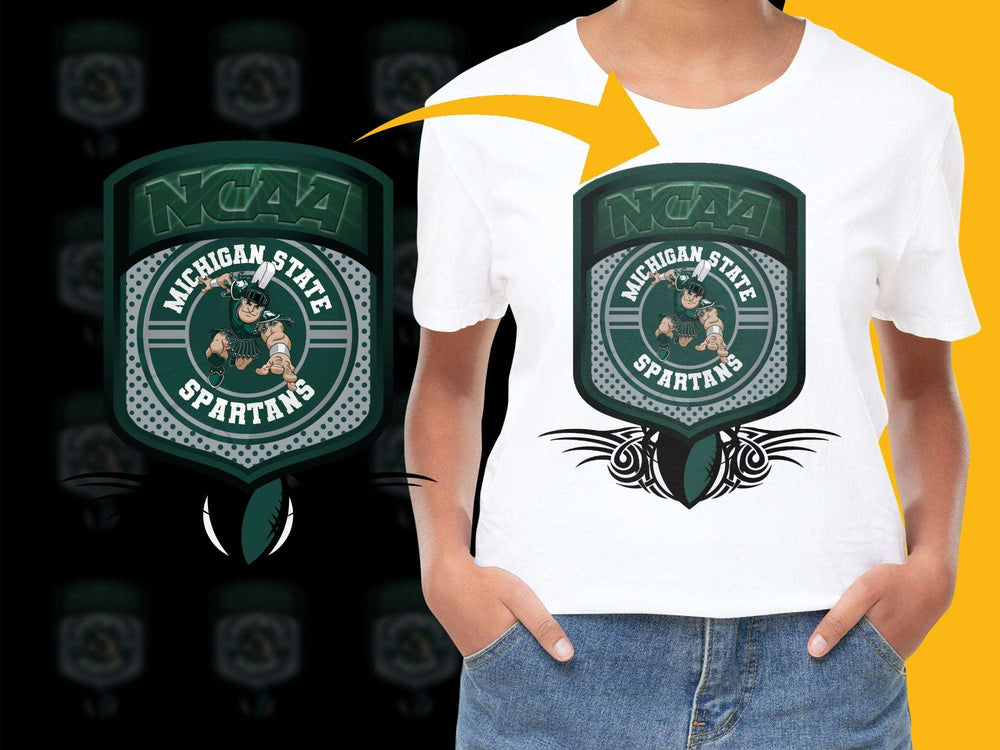 Michigan State Spartans NCAA Logo T-Shirt, Unisex Graphic Tee, College Sportswear, Fan Apparel