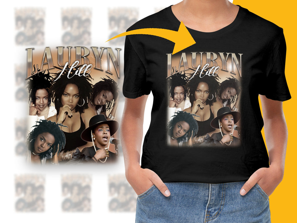 Lauryn Hill Graphic T-Shirt, Vintage 90s Hip Hop Tee, Retro Music Artist Printed Shirt, Unisex Fashion Top