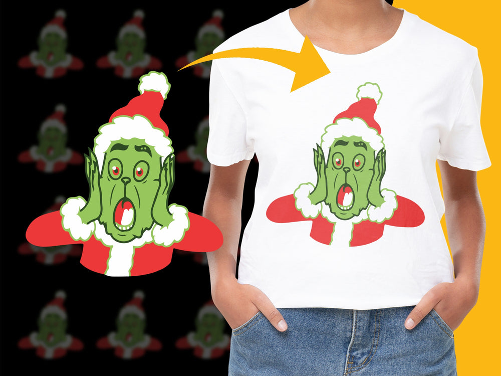 Christmas Zombie T-Shirt, Funny Santa Hat Holiday Tee, Novelty Gift, Unisex Graphic Shirt