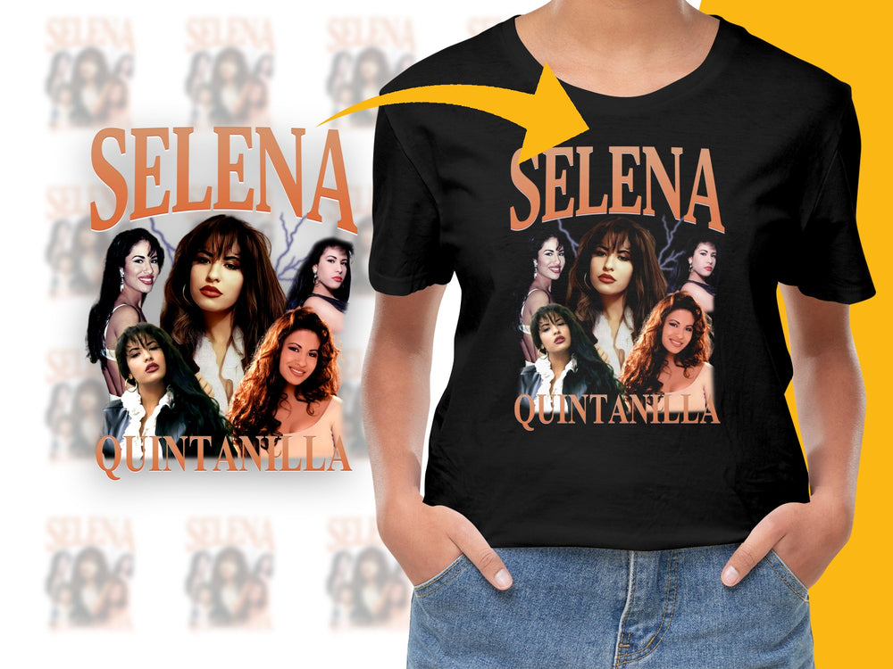 Selena Quintanilla Graphic T-Shirt, Vintage Style Pop Singer Tee, Music Icon Fan Apparel, Gift Idea