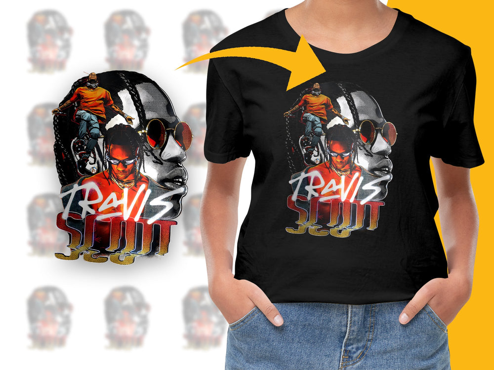 Travis Scott Inspired Graphic T-Shirt, Hip Hop Music Artist Tee, Urban Streetwear, Unisex Fashion Top