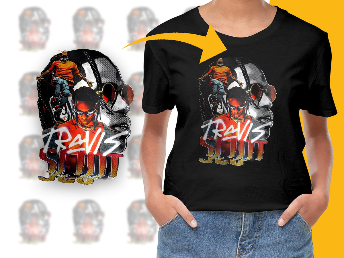 Travis Scott Inspired Graphic T-Shirt, Hip Hop Music Artist Tee, Urban Streetwear, Unisex Fashion Top