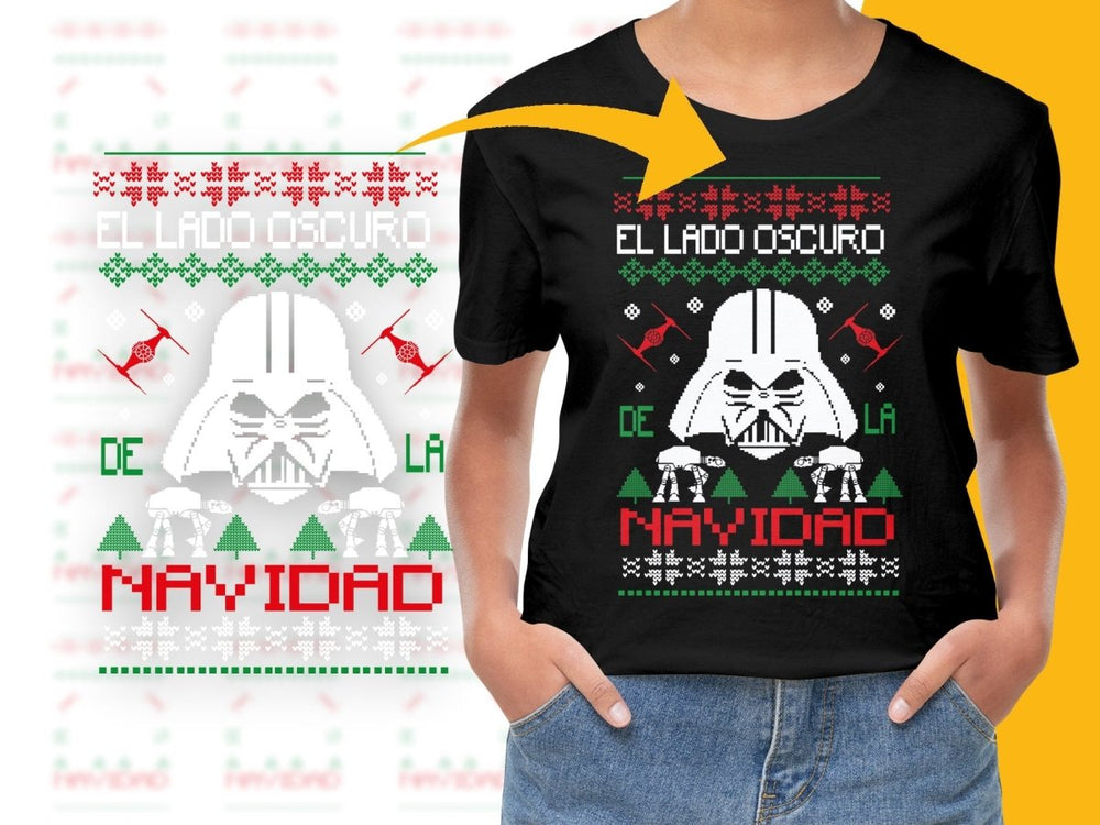 El Lado Oscuro de la Navidad Star Wars PNG File - Teepew