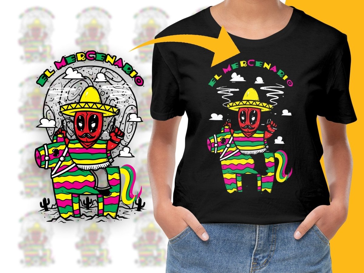 El Mergenario Cartoon Character Fun Graphic PNG File - Teepew