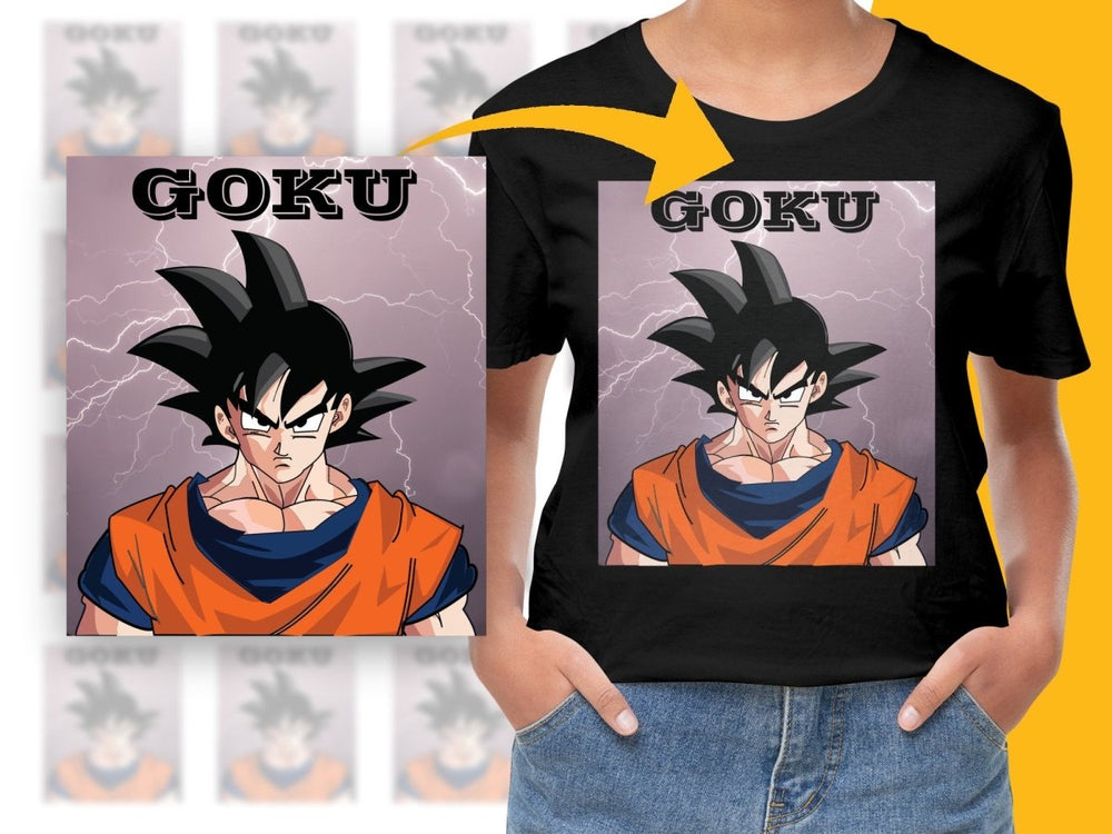 Electrifying Goku Design PNG File for Anime Enthusiasts - Teepew