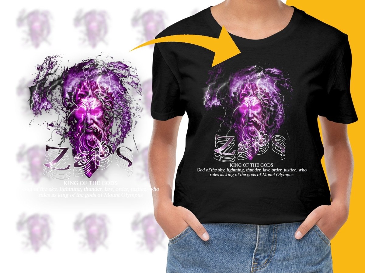Electrifying Zeus Graphic Art PNG File - Teepew