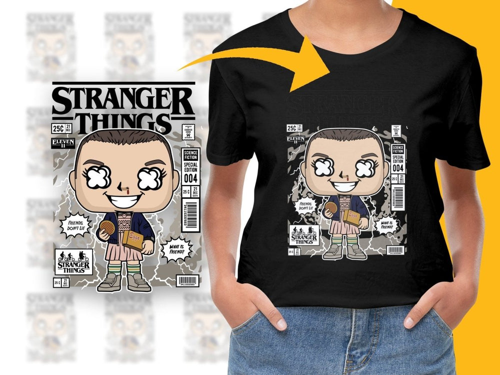 Eleven With Eggos Stranger Things Popculture PNG File - Teepew