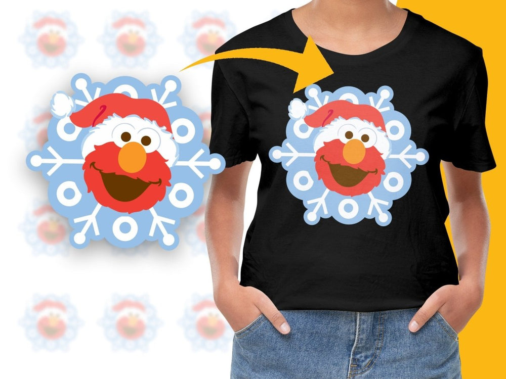 Elmo Christmas Snowflake Design Graphic PNG File - Teepew