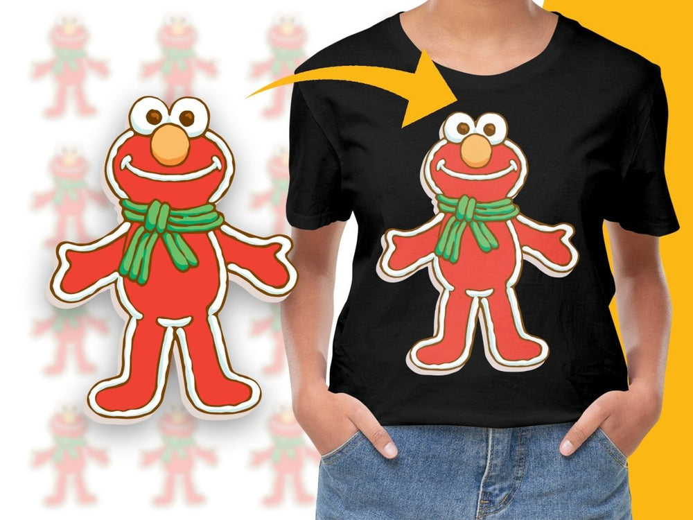 Elmo in Festive Christmas Mode Iconic Fun PNG File - Teepew