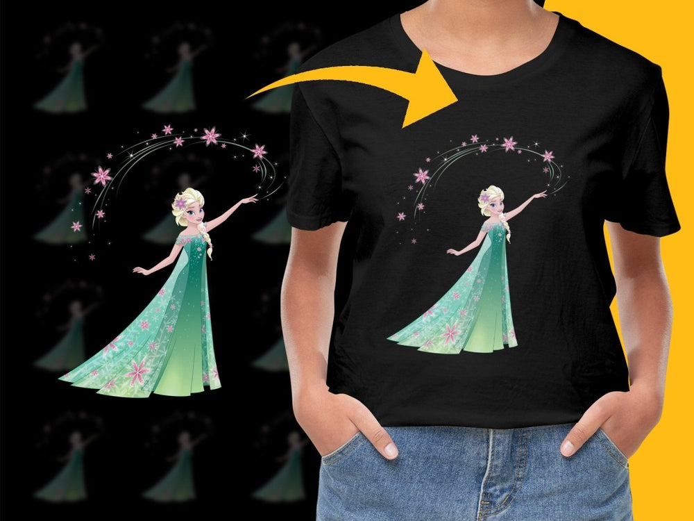 Elsa Snow Queen Blooming Magic PNG File - Teepew