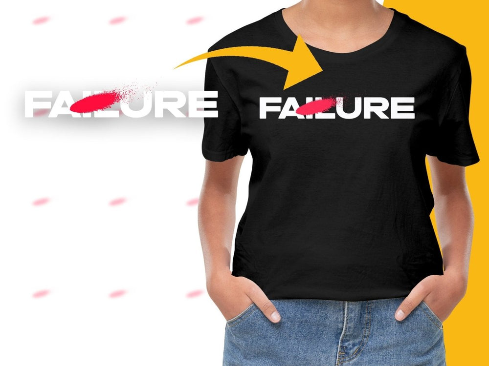 Embrace Failure Graphic Design Inspiring Slogan PNG File - Teepew