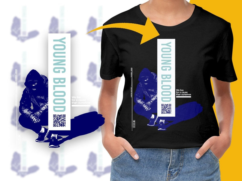 Embrace the Urban Spirit with Young Blood PNG File - Teepew