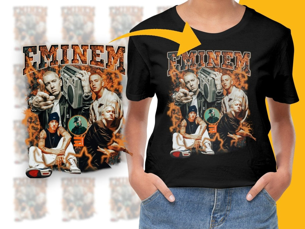 Eminem Bootleg Graphic Streetwear PNG File - Teepew