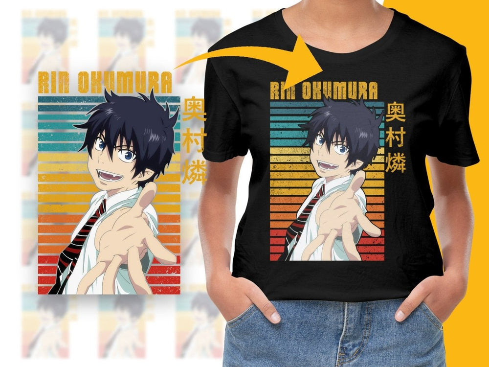 Energetic Rin Okumura Anime Character PNG Digital - Teepew