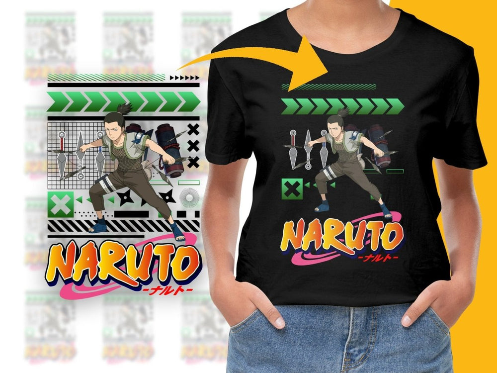 Energetic Shikamaru Design Naruto Anime Series PNG File - Teepew