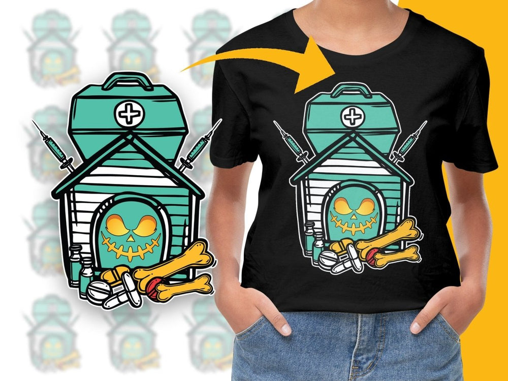 Engaging Halloween Dog House Graphic PNG File - Teepew