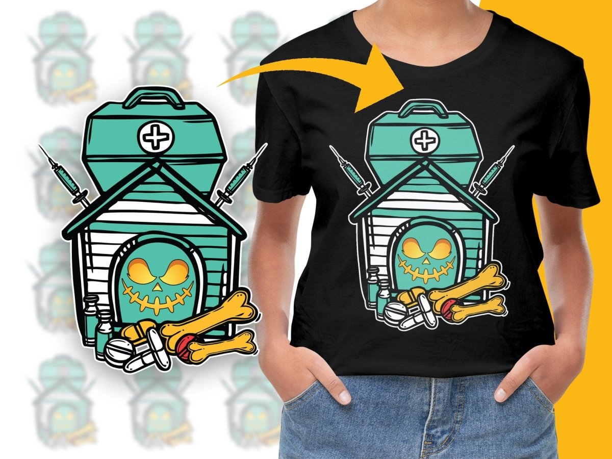 Engaging Halloween Dog House Graphic PNG File - Teepew