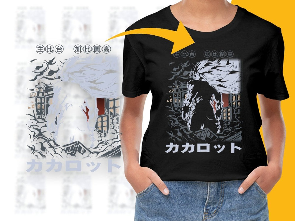 Epic Anime - Kakarotto Design Graphic PNG File - Teepew