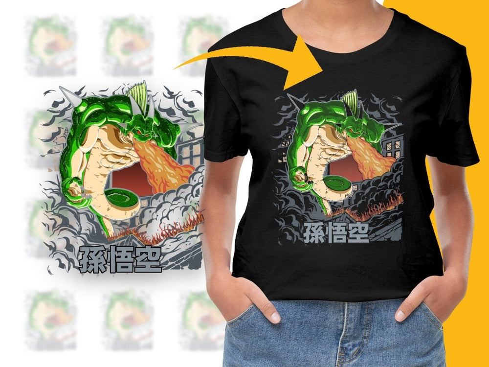 Epic Battle Son Goku Illustrated Graphic PNG File - Teepew