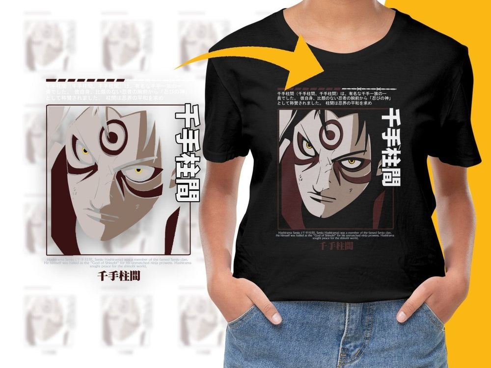 Epic Hashirama Senju Character Graphic Anime PNG File - Teepew