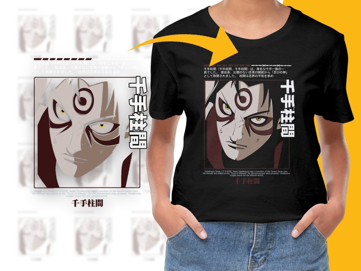 Epic Hashirama Senju Character Graphic Anime PNG File - Teepew