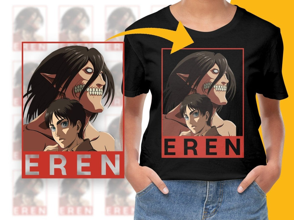 EREN Anime Character PNG File Digital - Teepew