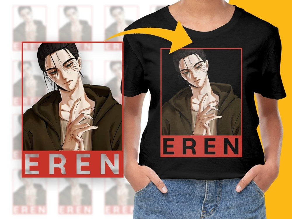 Eren Anime Character PNG File Digital - Teepew