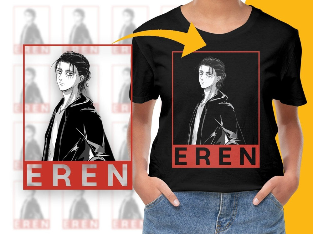 Eren Anime Character PNG File Digital - Teepew