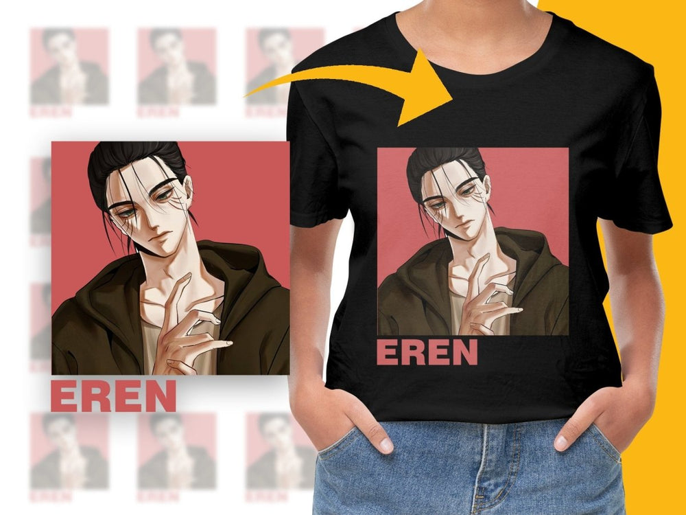 Eren Anime Character Portrait PNG File - Teepew