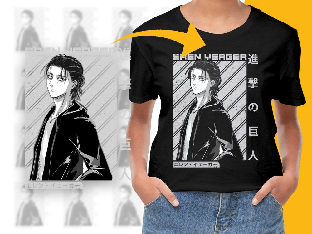 Eren Yeager Anime Character Art PNG File - Teepew
