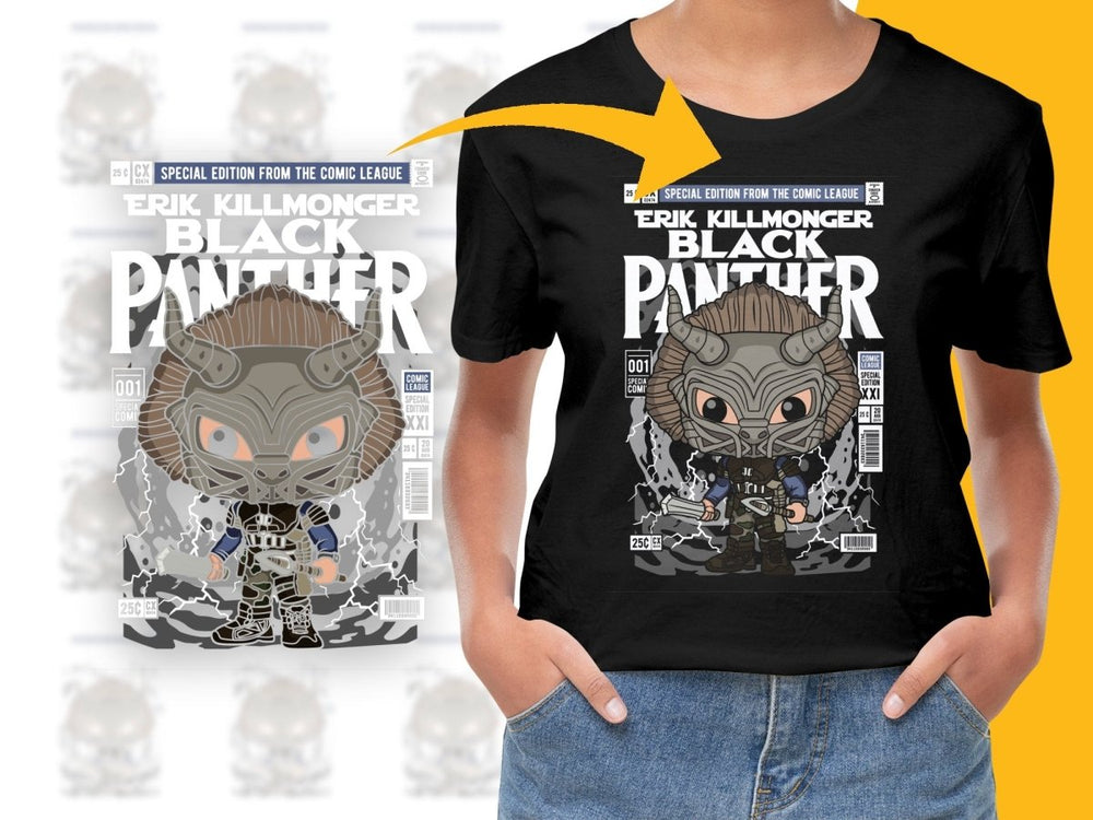 Erik Killmonger Black Panther Popculture PNG File - Teepew