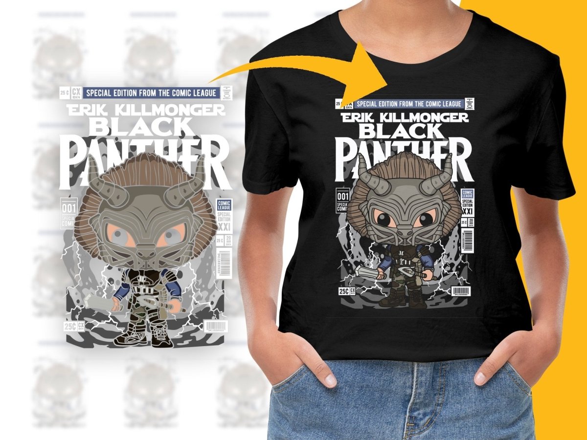 Erik Killmonger Black Panther Popculture PNG File - Teepew